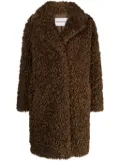 STAND STUDIO Camille Cocoon faux-shearling coat - Brown