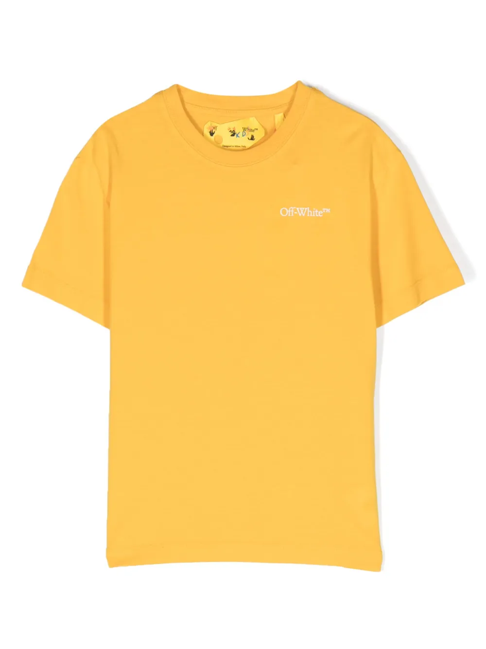 Off-White Kids t-shirt en coton à imprimé Arrows - Jaune