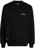 izzue logo-print crew-neck sweatshirt - Black