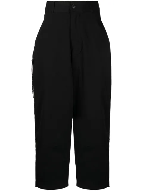 izzue mid-rise straight-leg trousers