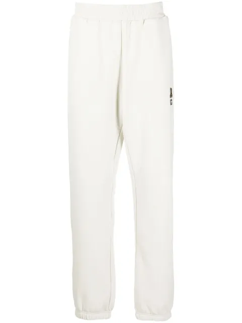 izzue logo-embroidered jersey track pants