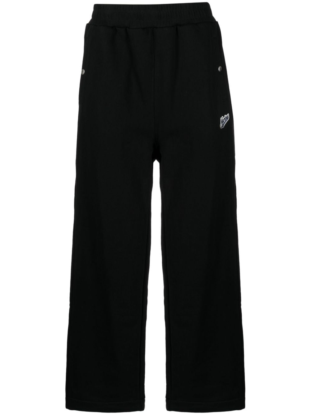 Izzue Logo-patch Jersey Track Pants In Black