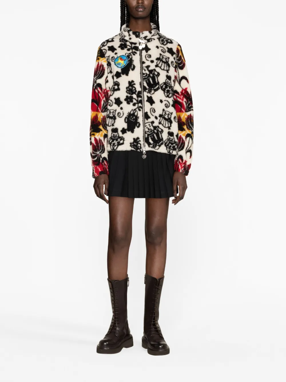 Chopova Lowena Dance Party fleece jacket - Beige