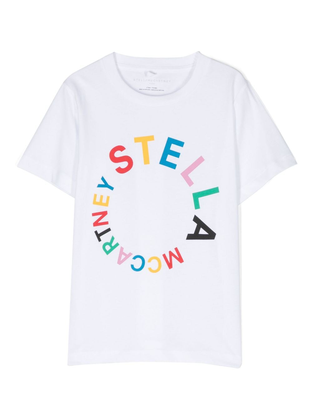 Shop Stella Mccartney Logo-print Cotton T-shirt In White