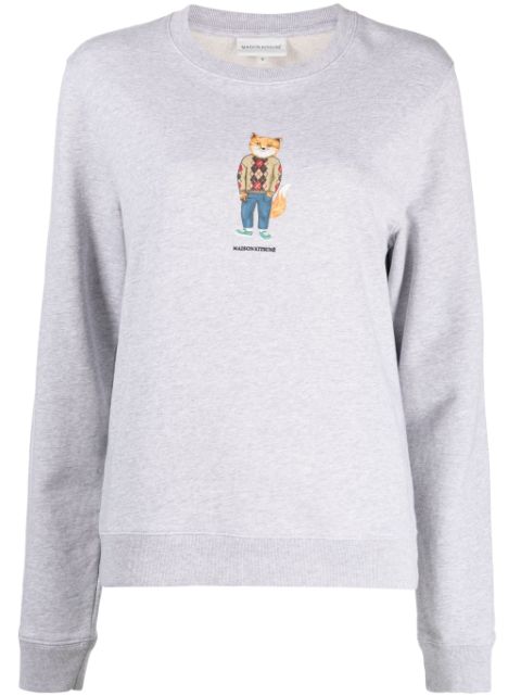 Maison Kitsuné fox-print cotton sweatshirt