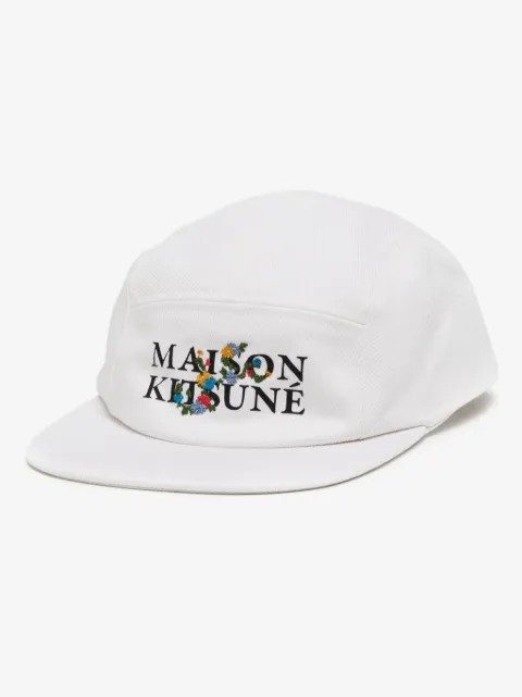 Maison Kitsuné logo-print cotton baseball cap