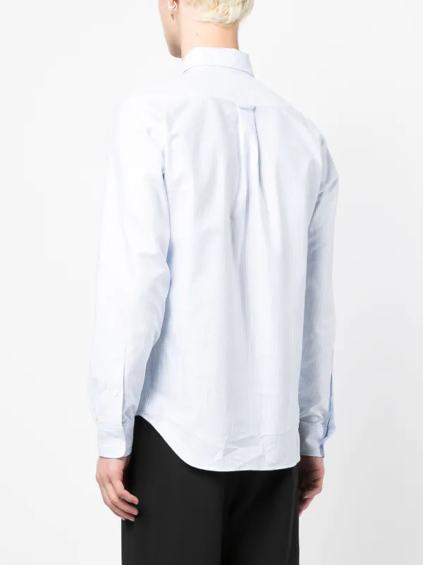 Chemise En Coton Bleue Kitsuné - Taille M - Occasion En Parfait état