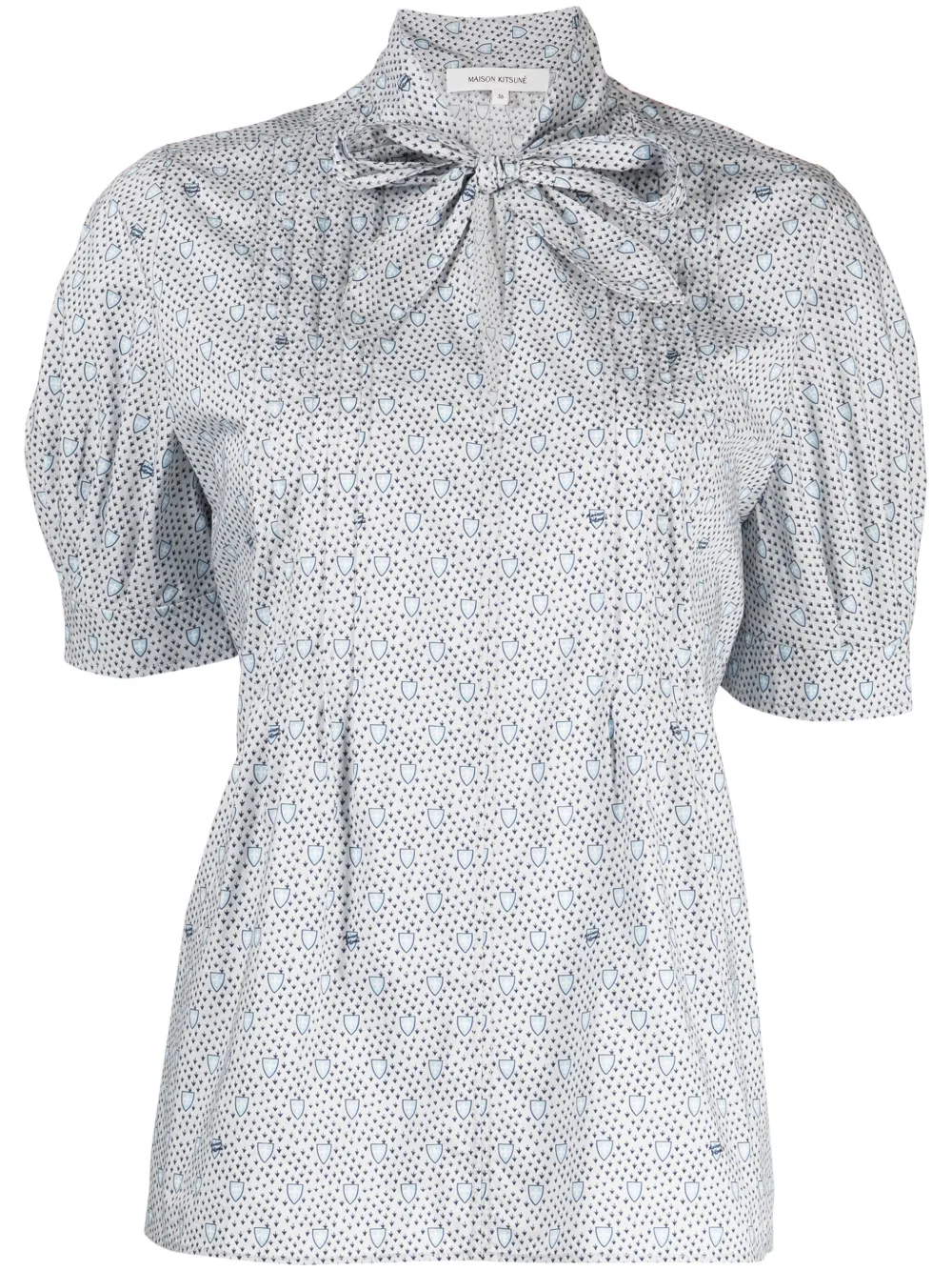 Maison Kitsuné Camicia a maniche corte - Blu