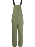 CHOCOOLATE logo-patch cotton dungarees - Green