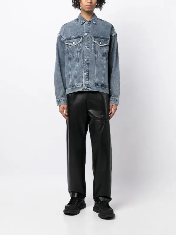 Izzue detachable-sleeves button-up Denim Jacket | Blue | FARFETCH IN