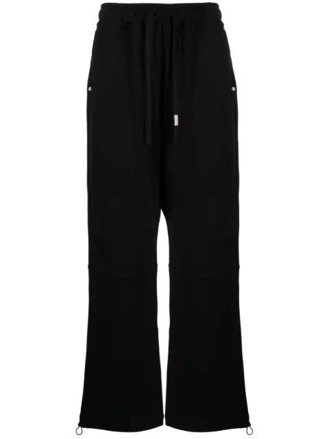 izzue pants rectos con parche del logo 
