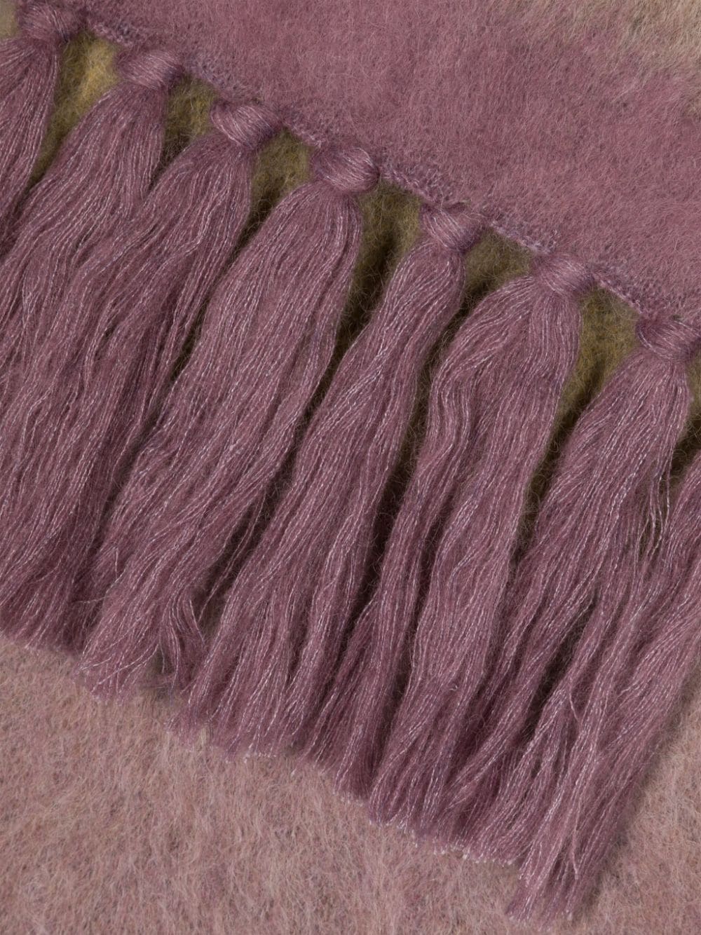 Shop Izzue Ombré-effect Fringed Scarf In Purple
