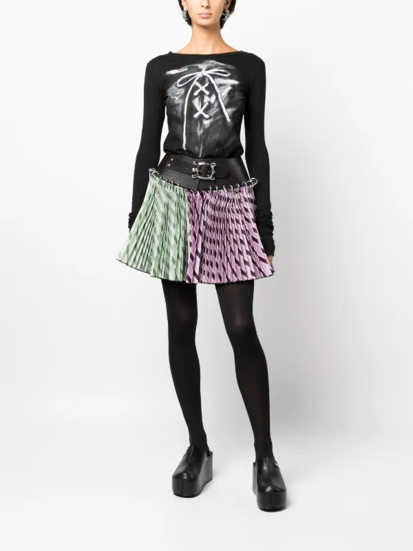 Chopova Lowena ストライプ プリーツスカート - Farfetch