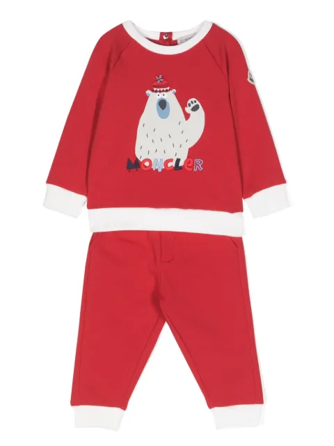 Moncler Enfant Jogginganzug mit grafischem Print