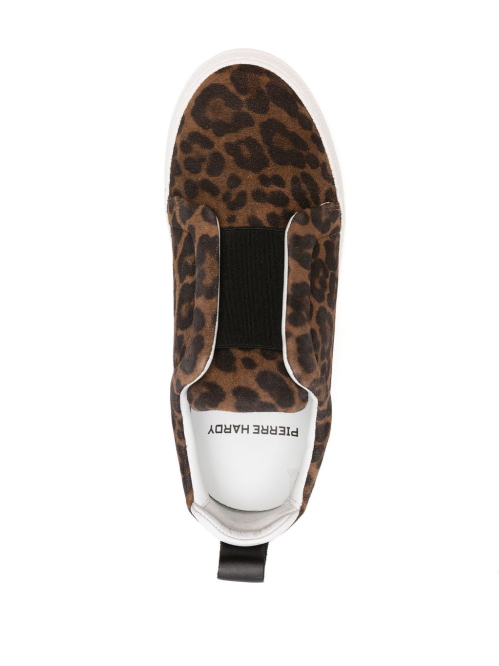 Shop Pierre Hardy Baskets Slider Leopard-pattern Suede Sneakers In Brown