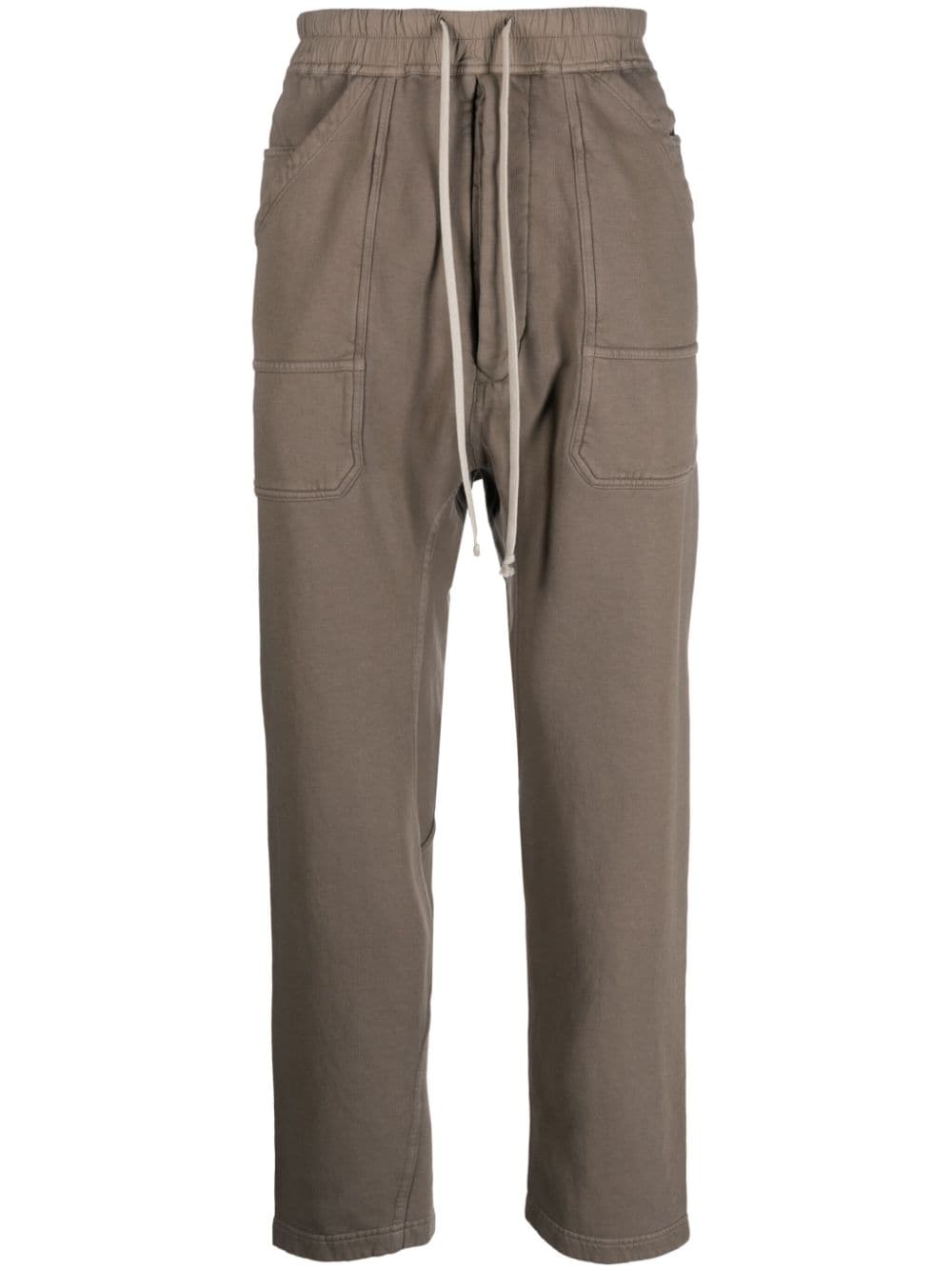 Shop Rick Owens Drkshdw Drawstring-waist Drop-crotch Trousers In Neutrals