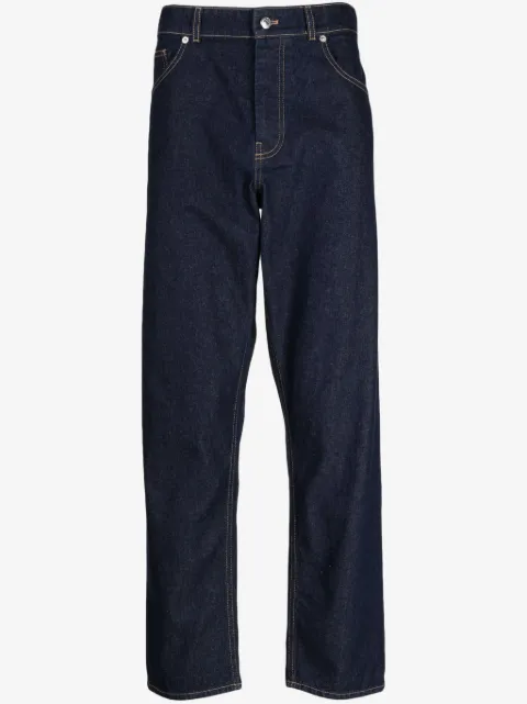 Maison Kitsuné straight-leg cotton jeans