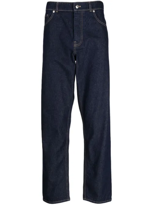 Jean en coton à coupe droite - Maison Kitsuné - Modalova