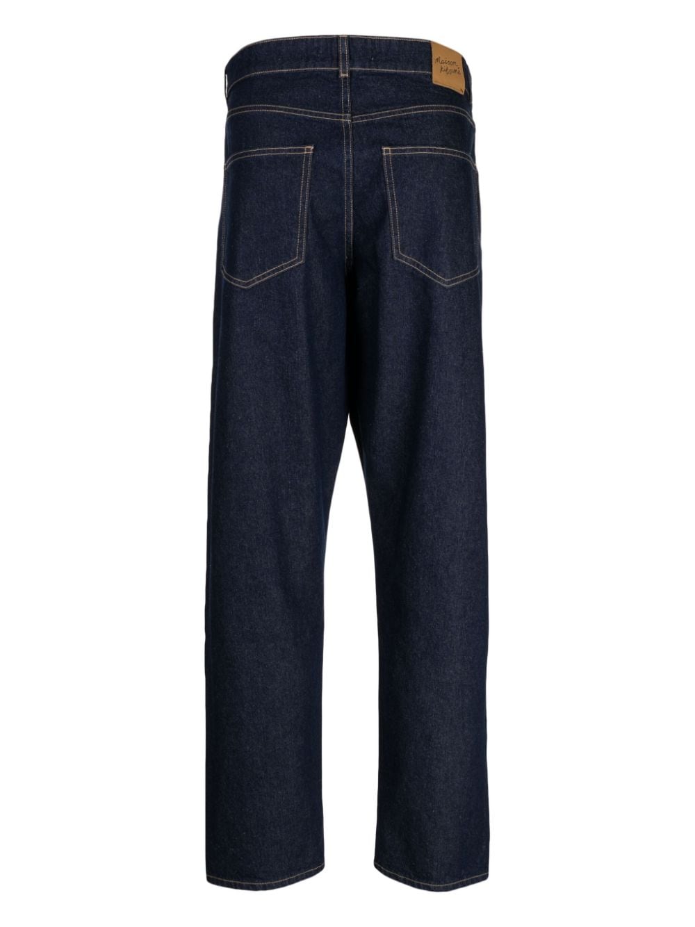 Image 2 of Maison Kitsuné straight-leg cotton jeans