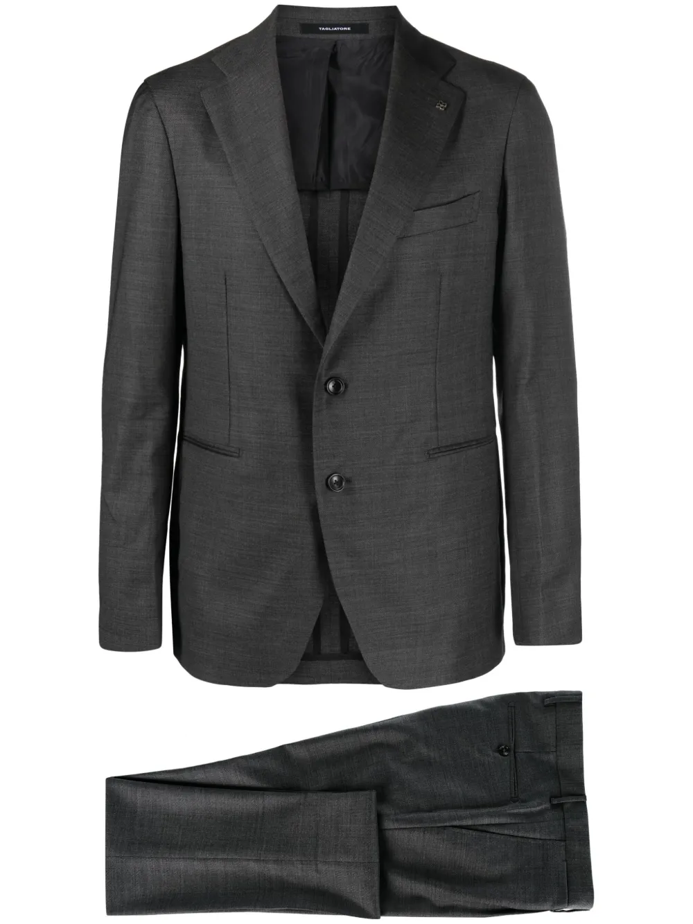 Tagliatore notched-lapel single-breast suit Grijs