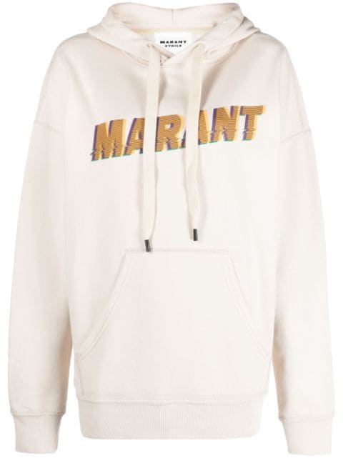 MARANT ÉTOILE logo-print drawstring hoodie