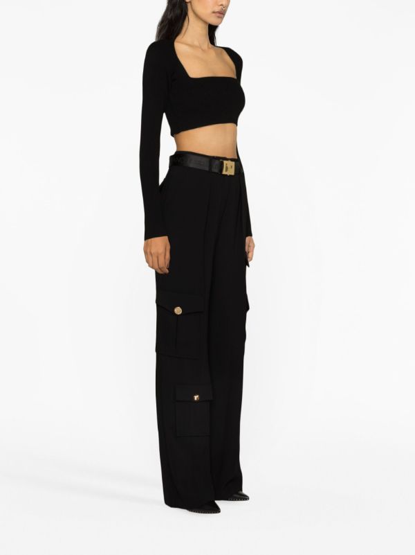 Elisabetta Franchi straight-leg Belted Cargo Trousers - Farfetch