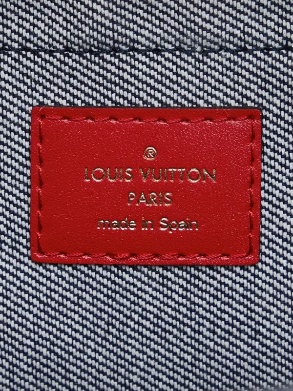 Louis Vuitton 2020 Pre-owned Mini Monogram Denim Patchwork Palm Springs Backpack - Blue