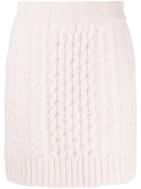 Lisa Yang Estelle cable-knit cashmere miniskirt