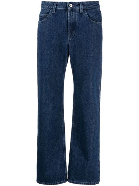 Off-White low-rise cropped straight-leg jeans