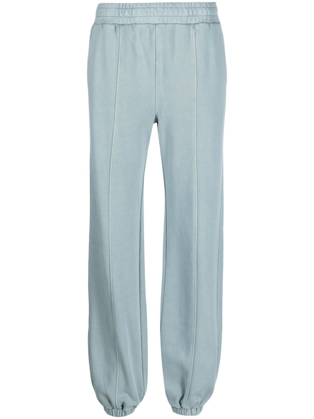 Ps By Paul Smith Logo-print Organic-cotton Trousers In Blue