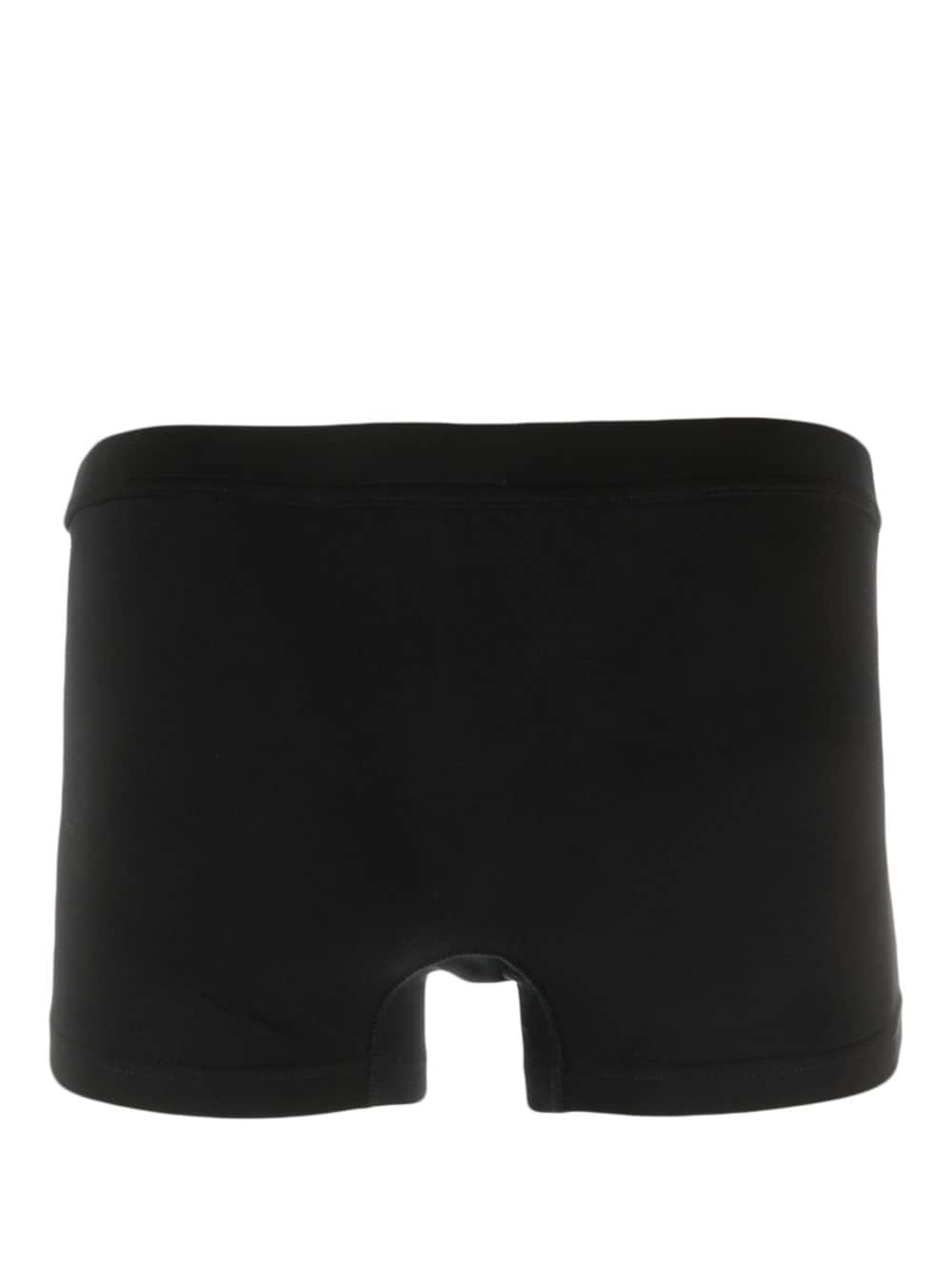 Shop Dsquared2 Logo-print Stretch-cotton Boxers In Black