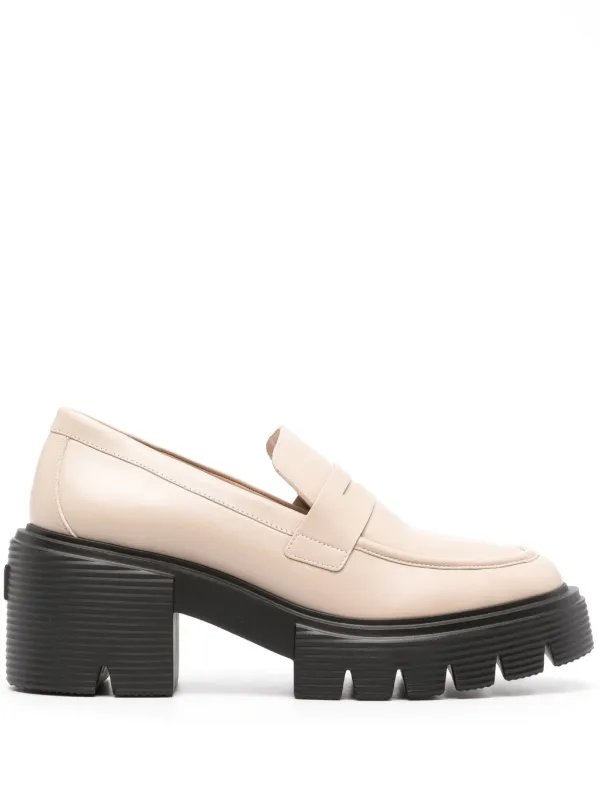 Stuart Weitzman 75mm Leather Penny Loafers Farfetch