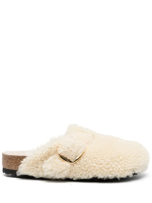 Birkenstock mules Boston con plataforma y hebilla