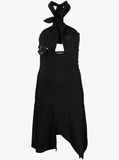Coperni Racing halterneck minidress