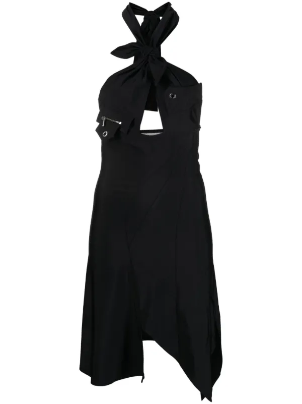 ワンピース Coperni 'Belt Halter Neck' dress Coperni Belt Halter Neck Dress - Washed Blue | Garmentory