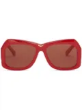 Marni Eyewear Tiznit geometric-frame sunglasses - Red