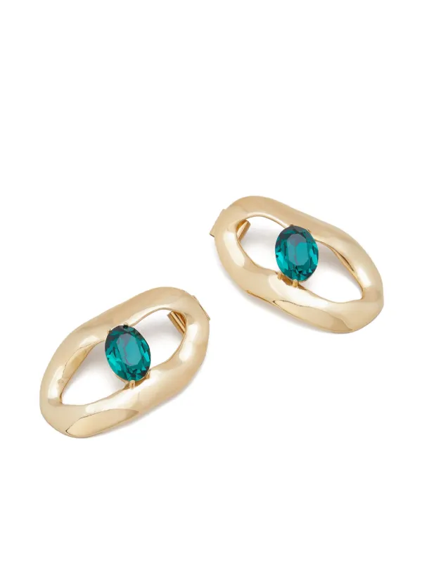 *MARNI* カラークリスタルピアス Marni クリスタル ピアス | ゴールドトーン | FARFETCH JP