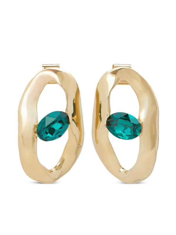 *MARNI* カラークリスタルピアス Marni クリスタル ピアス | ゴールドトーン | FARFETCH JP