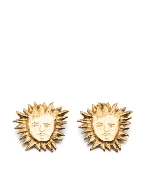 Saint Laurent Pre-Owned 1990s sun chain-link cufflinks