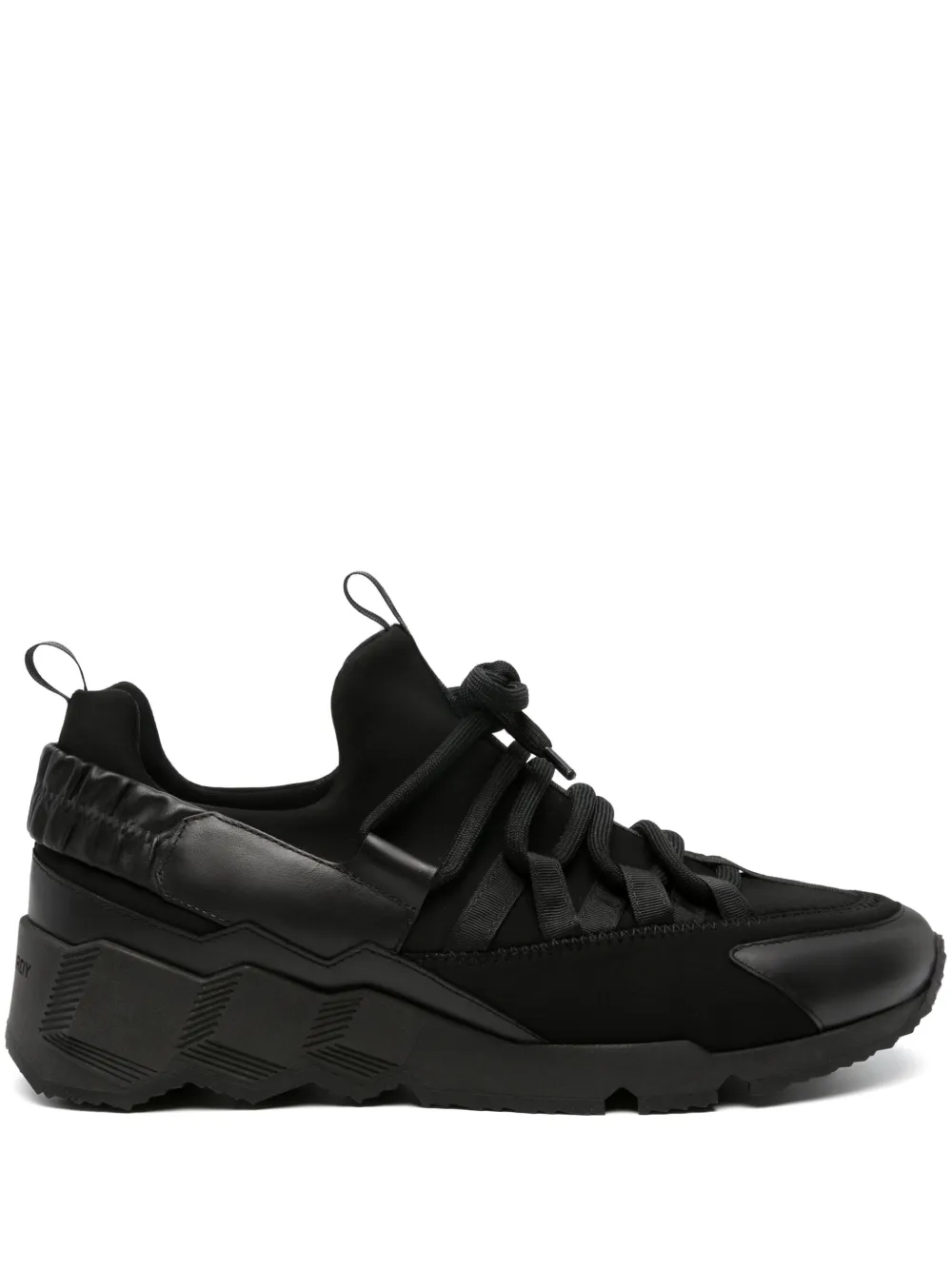 Pierre Hardy Trek Comet Low-top Leather Sneakers In Black