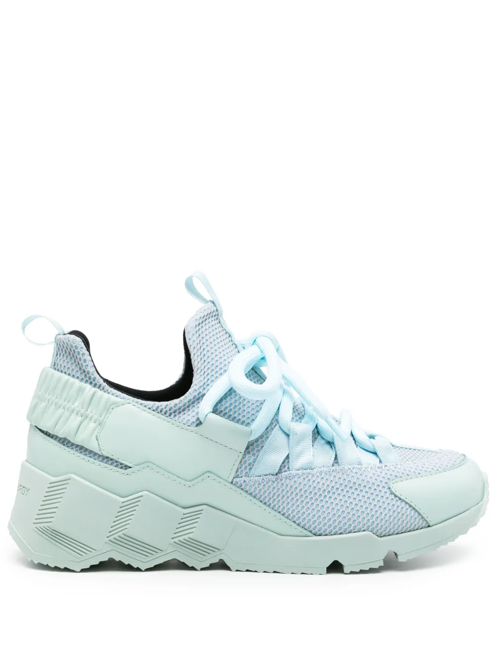 Pierre Hardy Trek Comet Lace-up Panelled Sneakers In Green