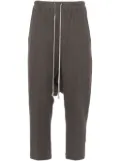 Rick Owens drop-crotch cropped trousers - Brown