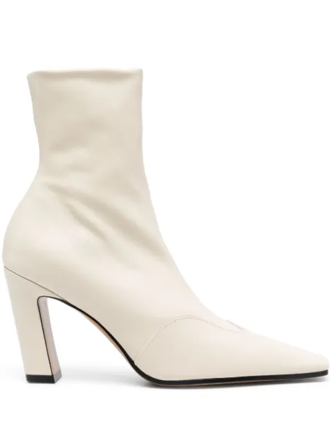KHAITE Dallas 85mm leather boots