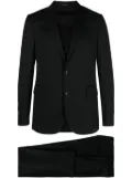 Tagliatore single-breast virgin-wool suit - Black