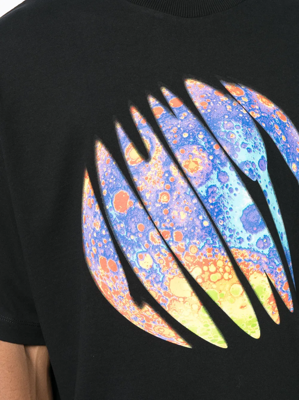 COUNTY OF MILAN Katoenen T-shirt Zwart