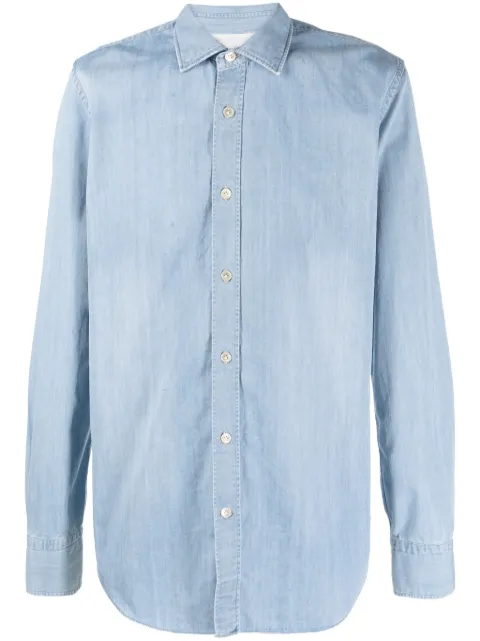 Eleventy long-sleeve cotton denim shirt
