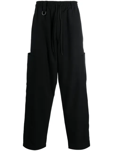 Y-3 pants con cordones en la pretina