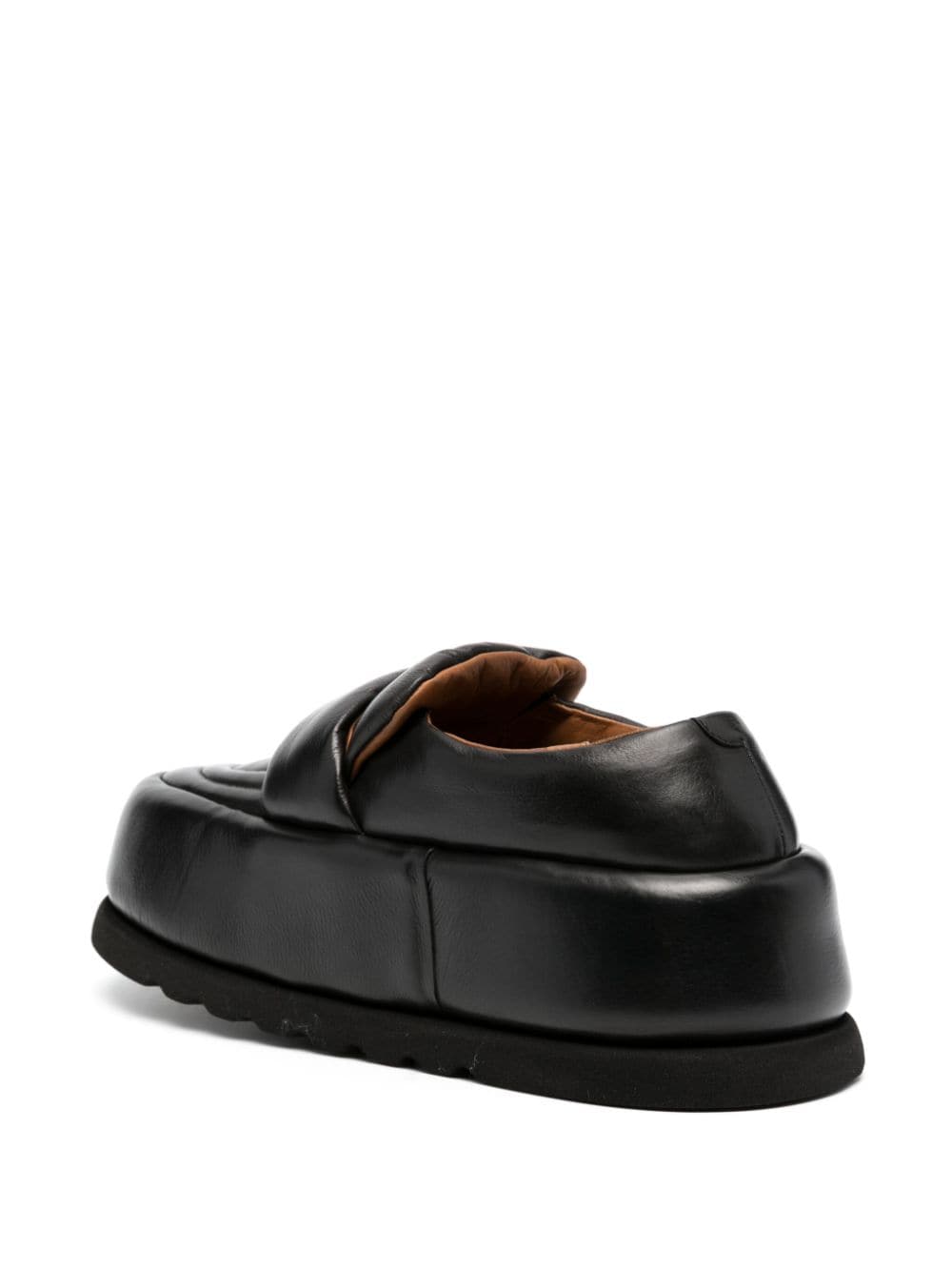 Shop Marsèll 40mm Leather Platform Loafers In Black