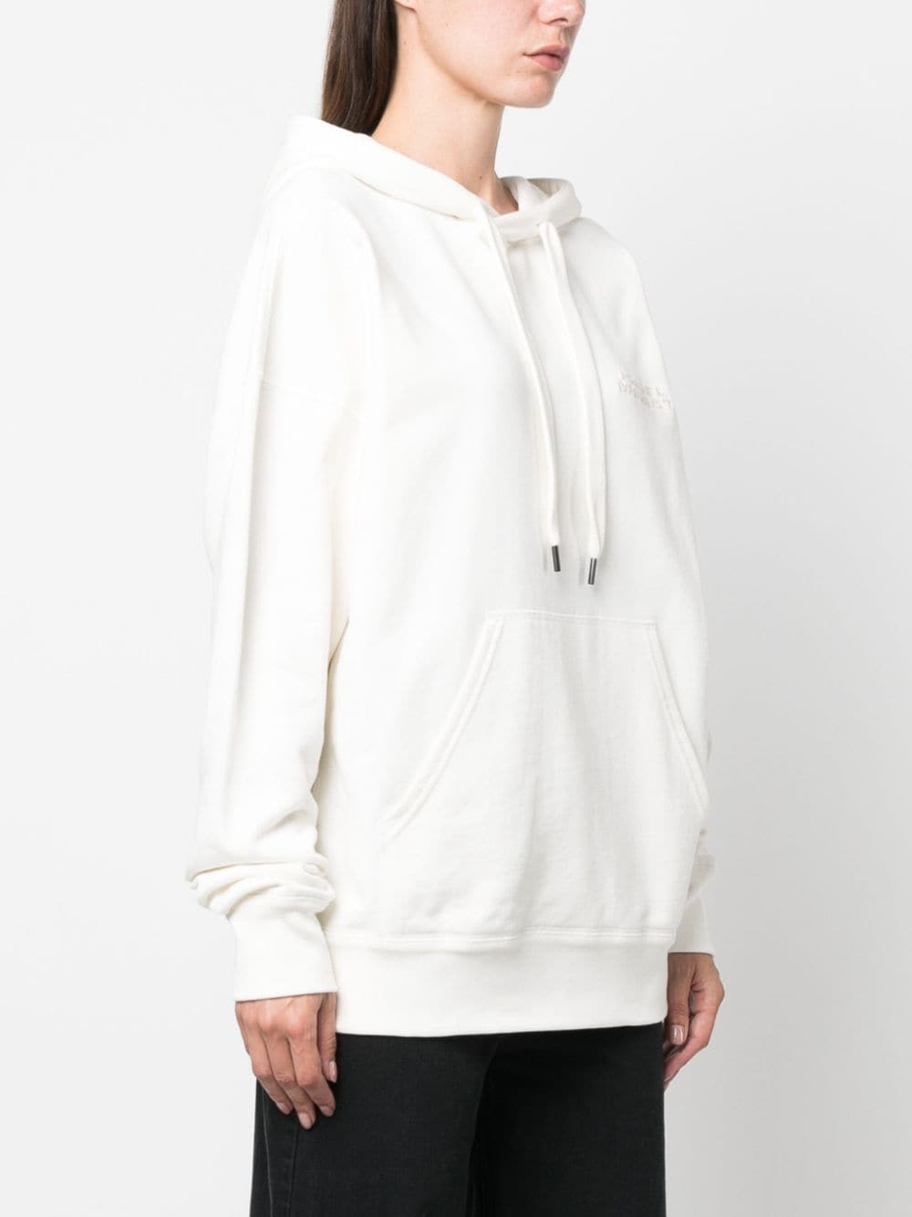 Shop Isabel Marant Scott Logo-embroidered Hoodie In White