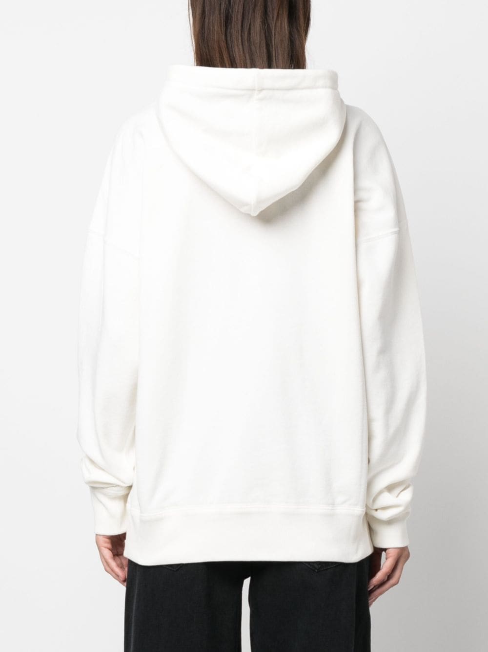 Shop Isabel Marant Scott Logo-embroidered Hoodie In White